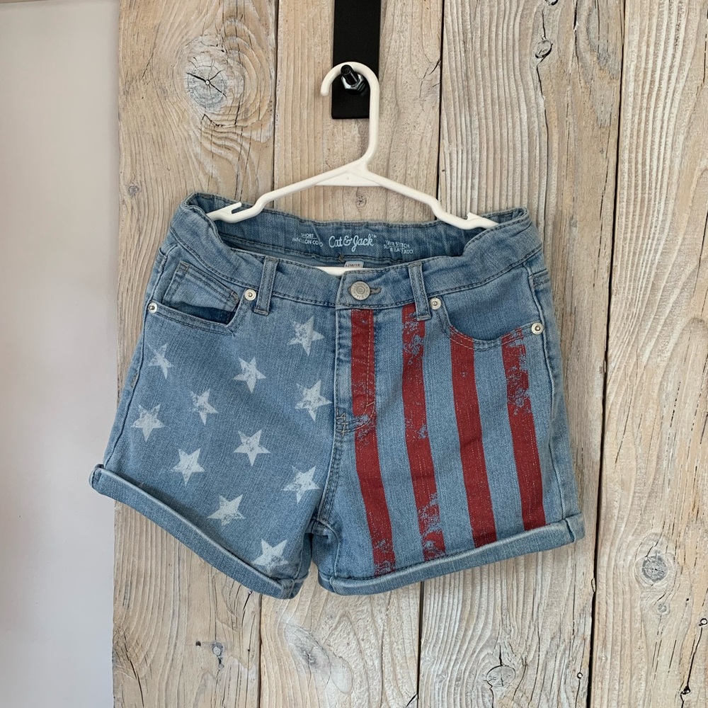 Cat & Jack denim shorts. Size: 10/12.